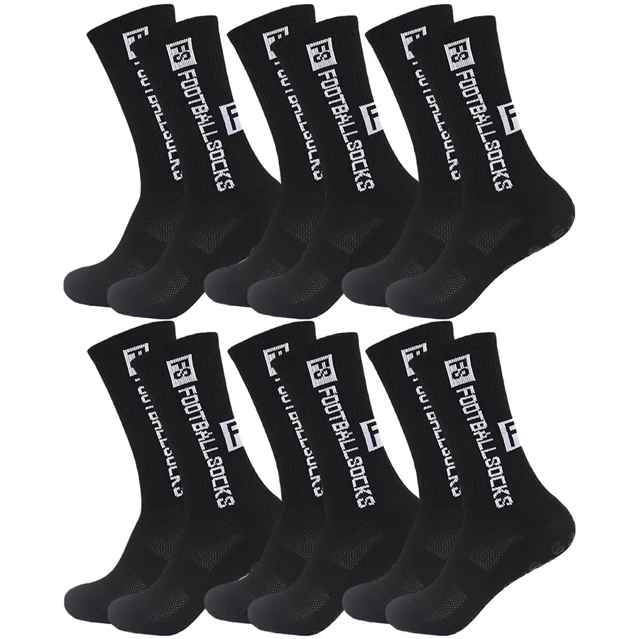 X6 chaussettes antidérapantes full noire