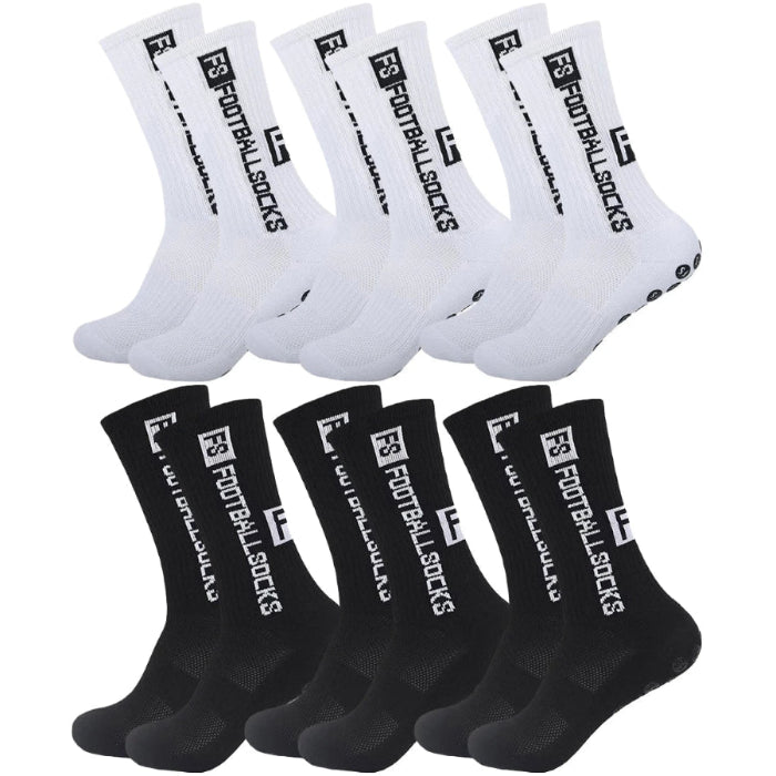 X6 chaussettes antidérapantes mixte