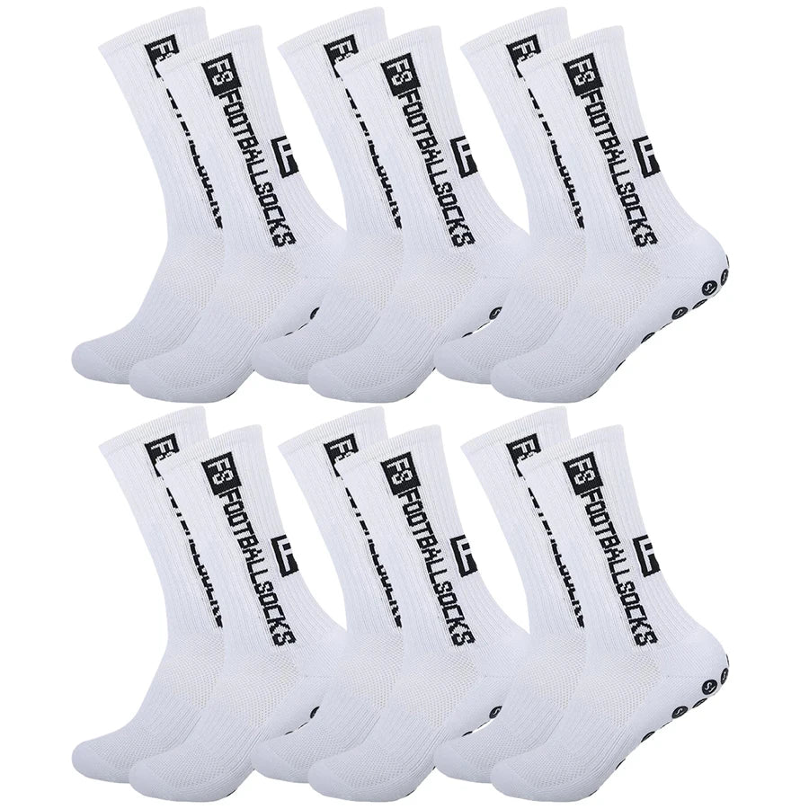 X6 Chaussettes antidérapantes full blanche